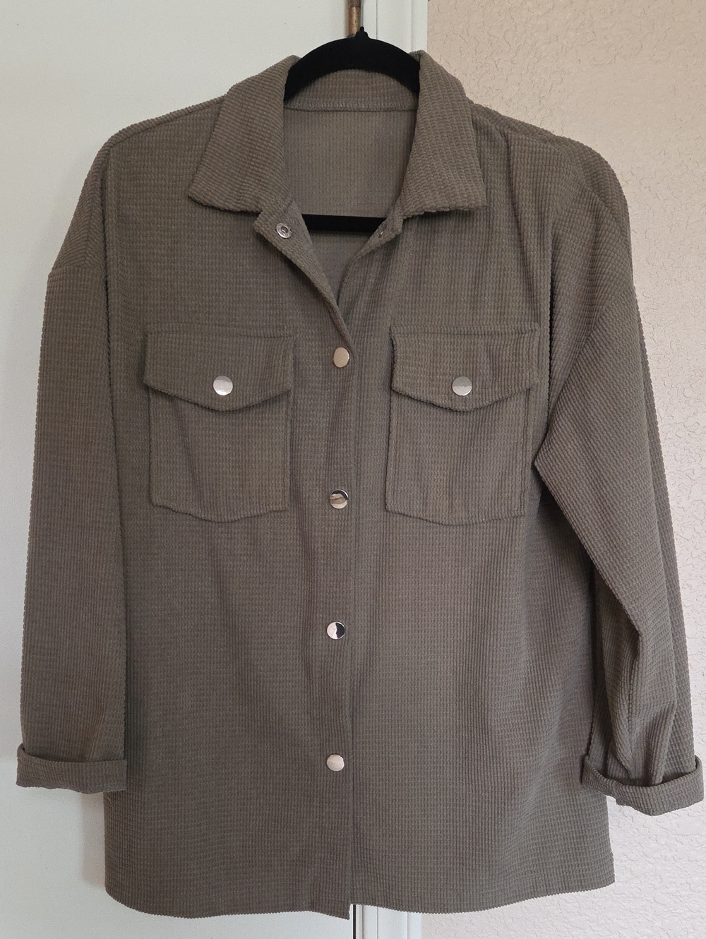 Emery Rose Corduroy Button Up Shirt 
